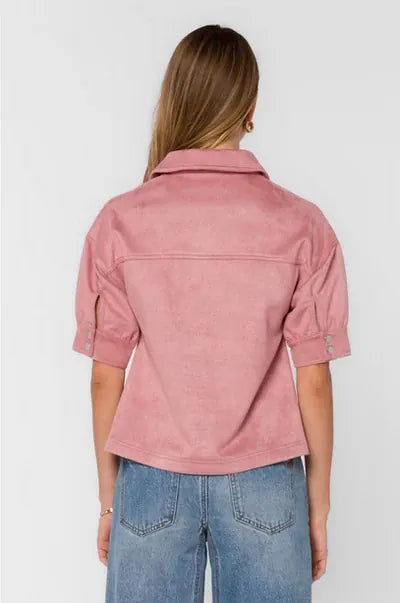 Velvet Heart Top Adelina Suede Top