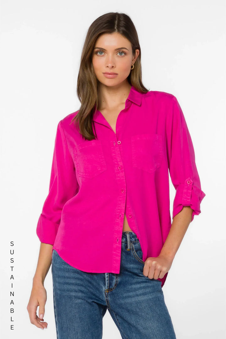 Velvet Heart Top Fuchsia Flambe / XS Sirena Top