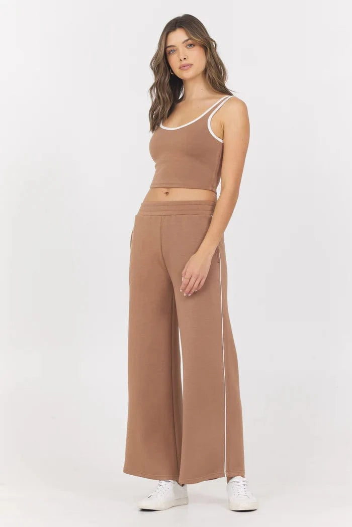 Vintage Havana Pants Cloud w/ Piping Wide Leg Pants