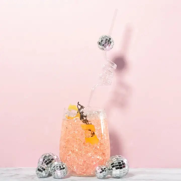 ViVi Vitello Drinkware Disco Ball Straws