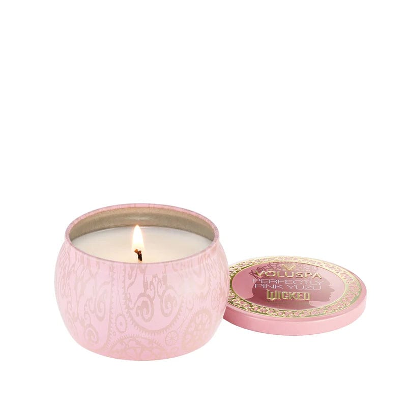 Voluspa Candles Mini Tin Candle 4oz Perfectly Pink Yuzu