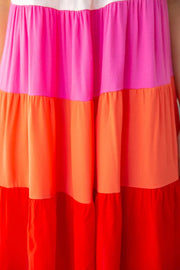 Voy Dress Elisa Color Tiered Dress
