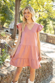 Voy Dress Kiana Tiered V-Neck Dress