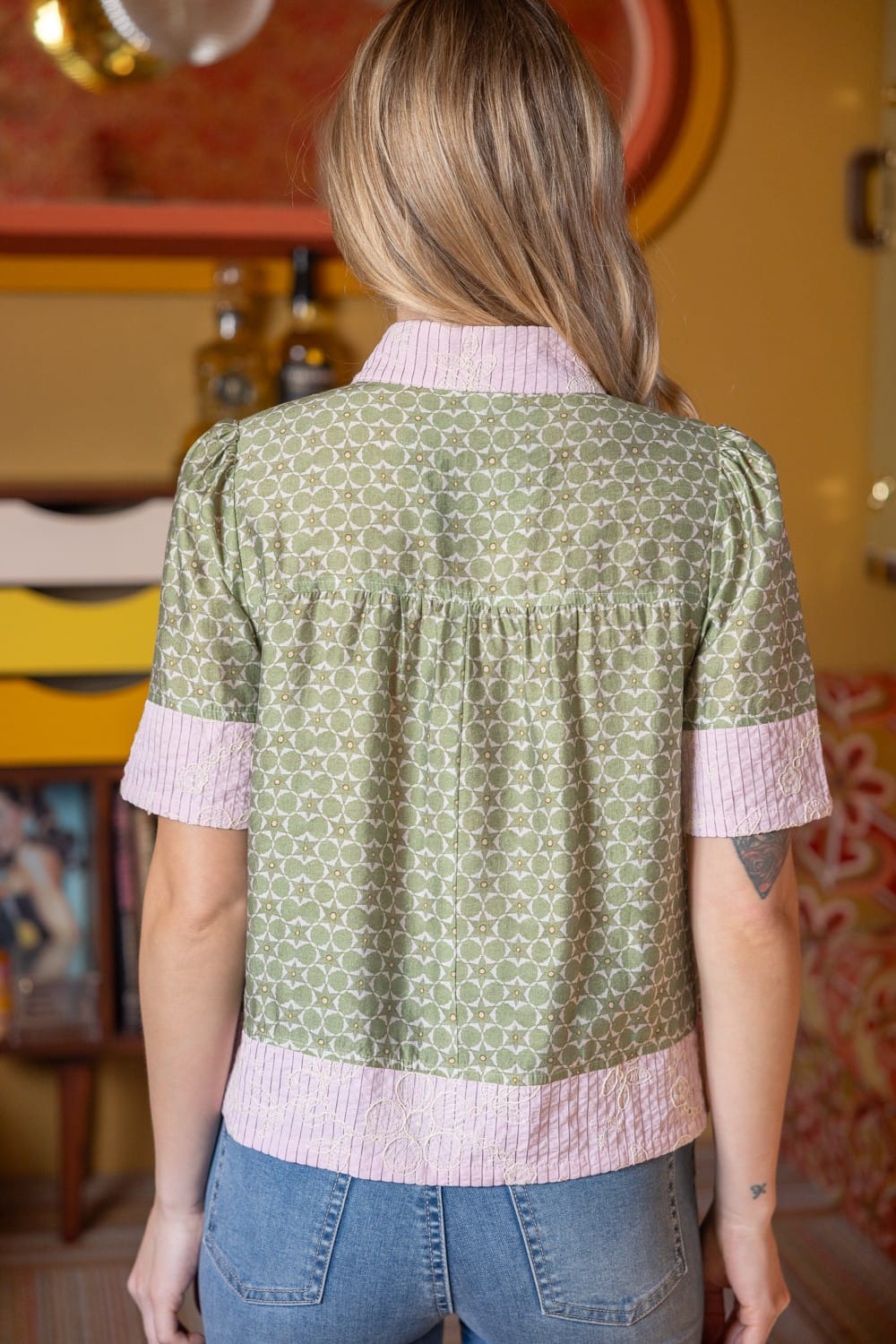 Voy Top Melody Floral Embroidered Top
