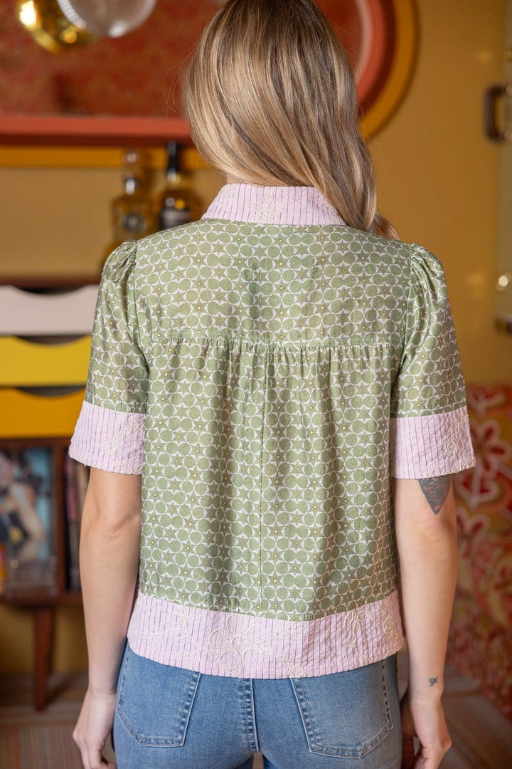 Voy Top Melody Floral Embroidered Top