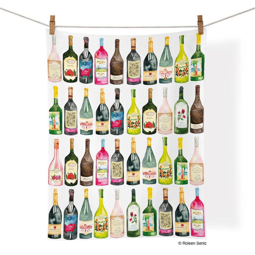 WerkShoppe Tea Towel Wine Cellar Art Tea Towel