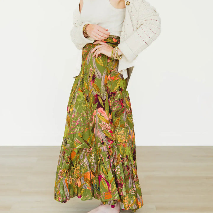 Winton and Waits Skirt Green / One size Featherington 3-Way Wrap Skirt