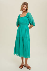 Wishlist Apparel Dress Green / S Livia Midi Dress