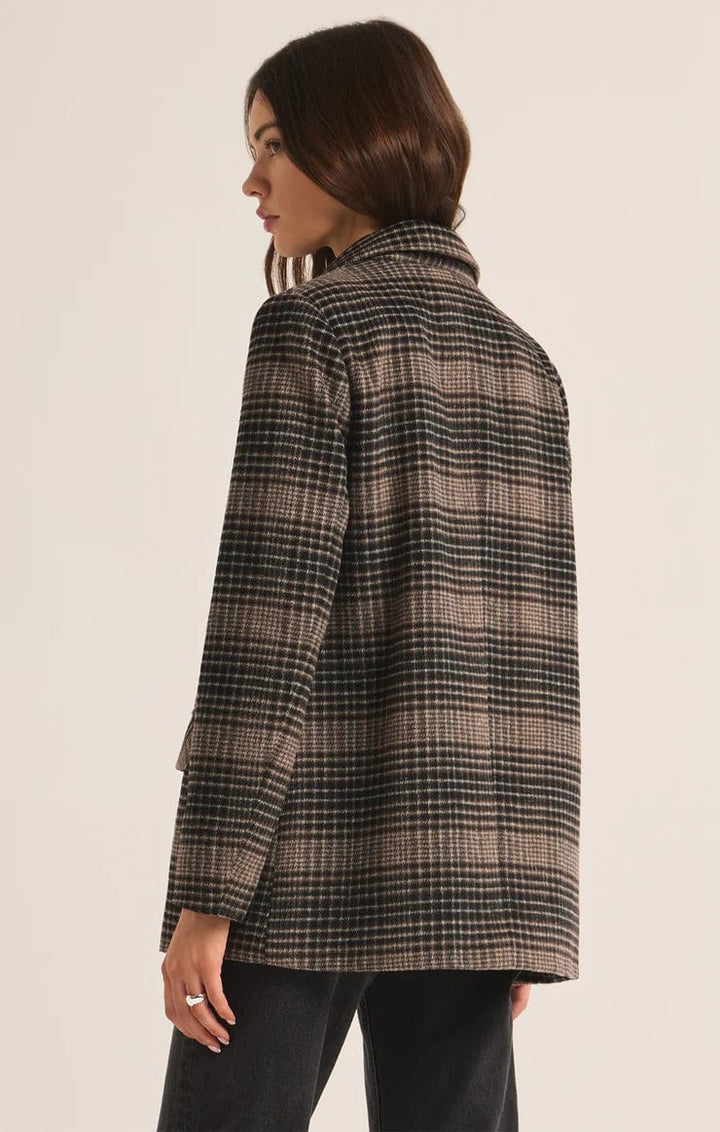 Z Supply Blazer Kingston Relaxed Plaid Blazer