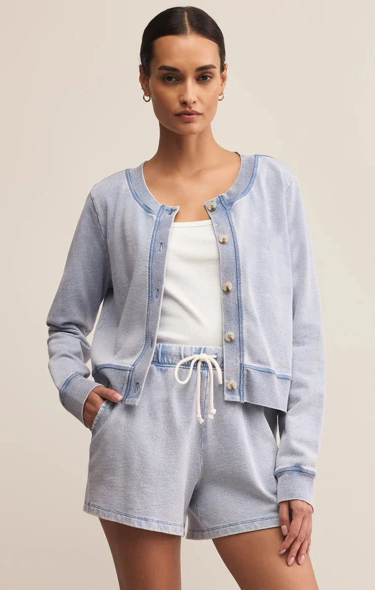 Z Supply Cardi Washed Indigo / XS Daily Knit Denim Cardigan