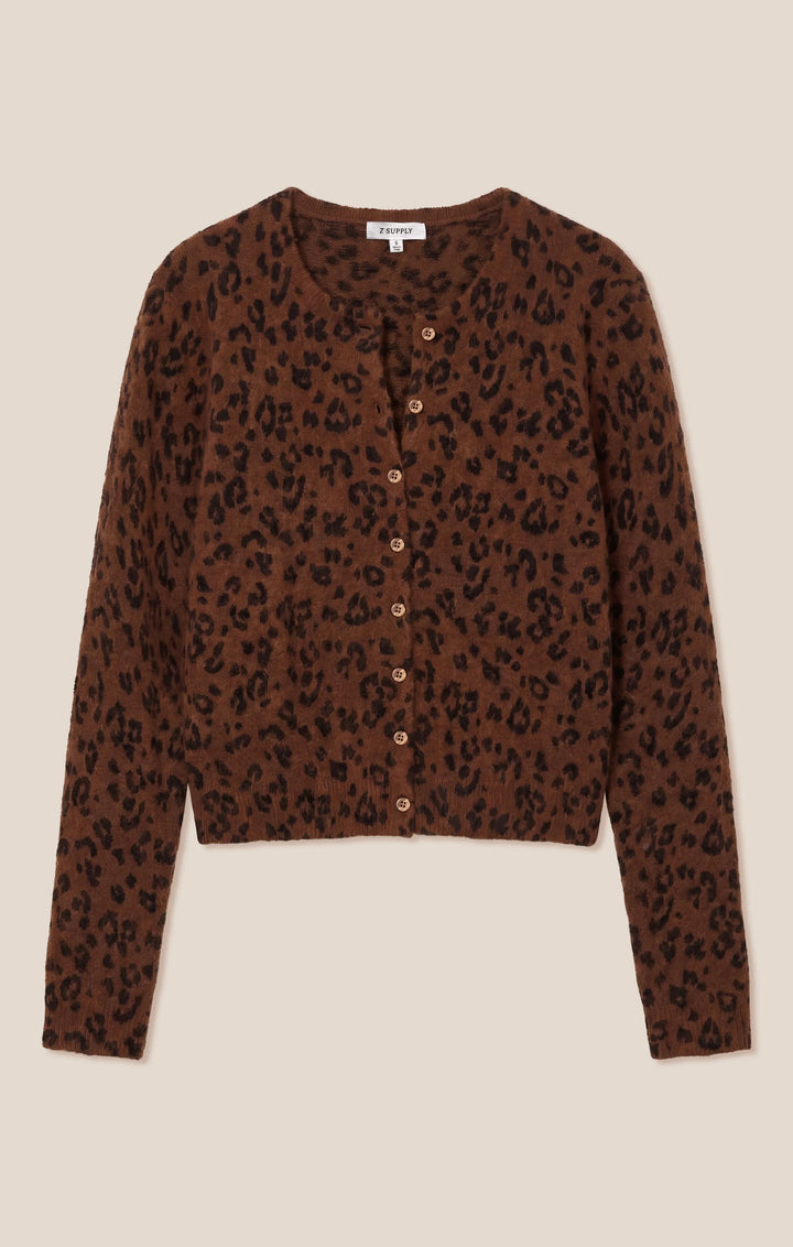 Z Supply Cardigan Medina Leopard Cardigan