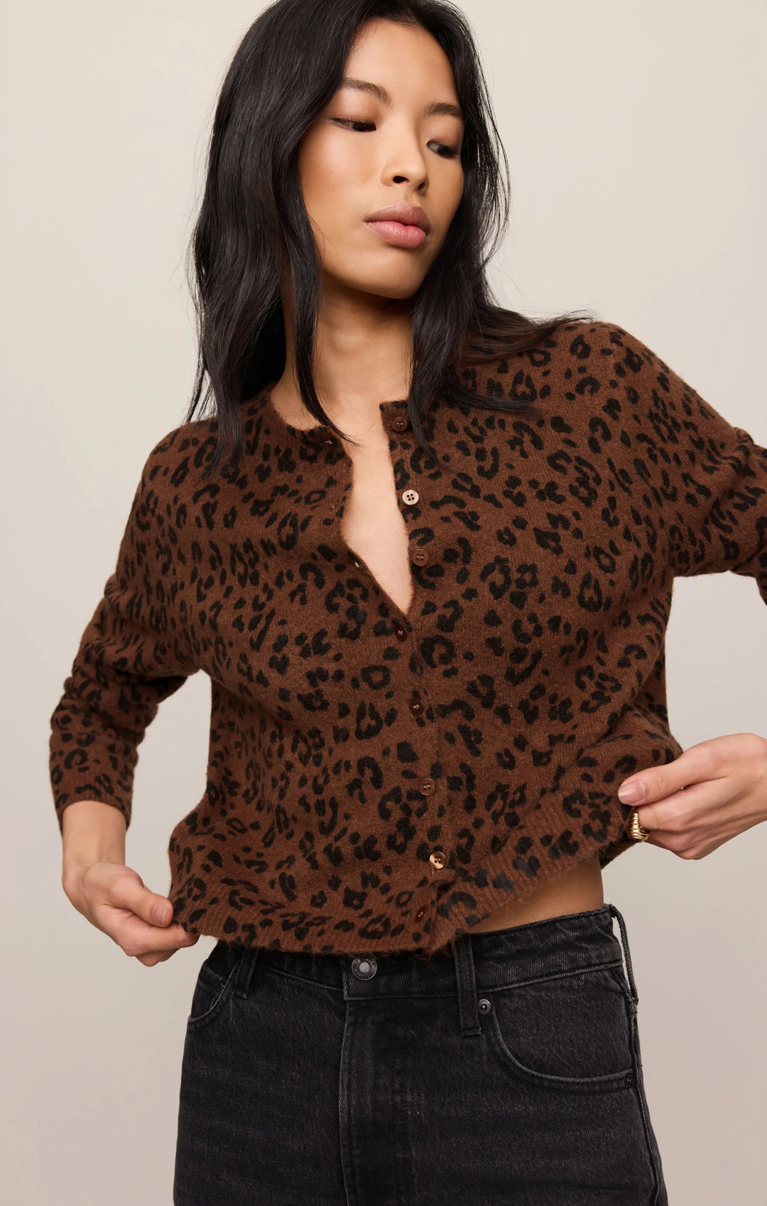 Z Supply Cardigan Medina Leopard Cardigan
