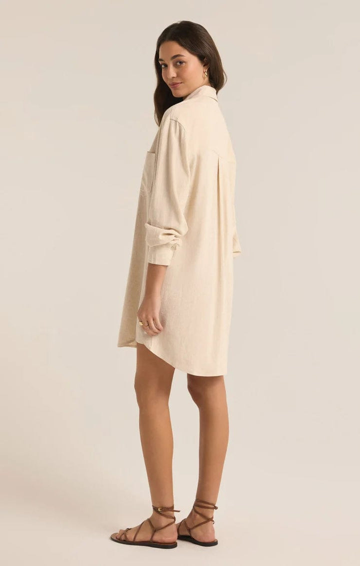 Z Supply Dress Dover Linen Mini Dress