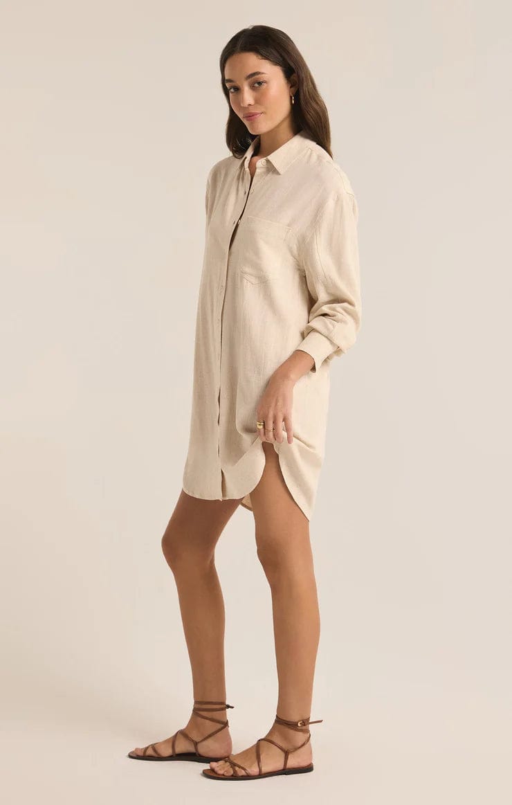 Z Supply Dress Dover Linen Mini Dress