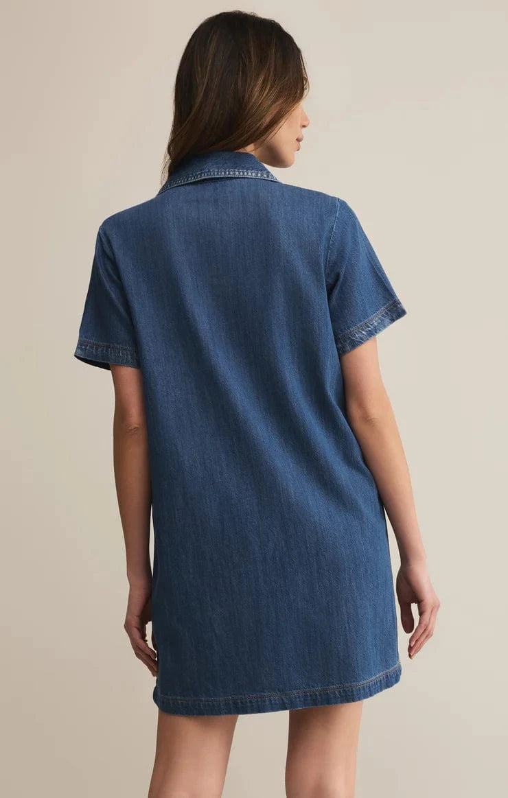 Z Supply Dress Kellie Denim Mini Dress