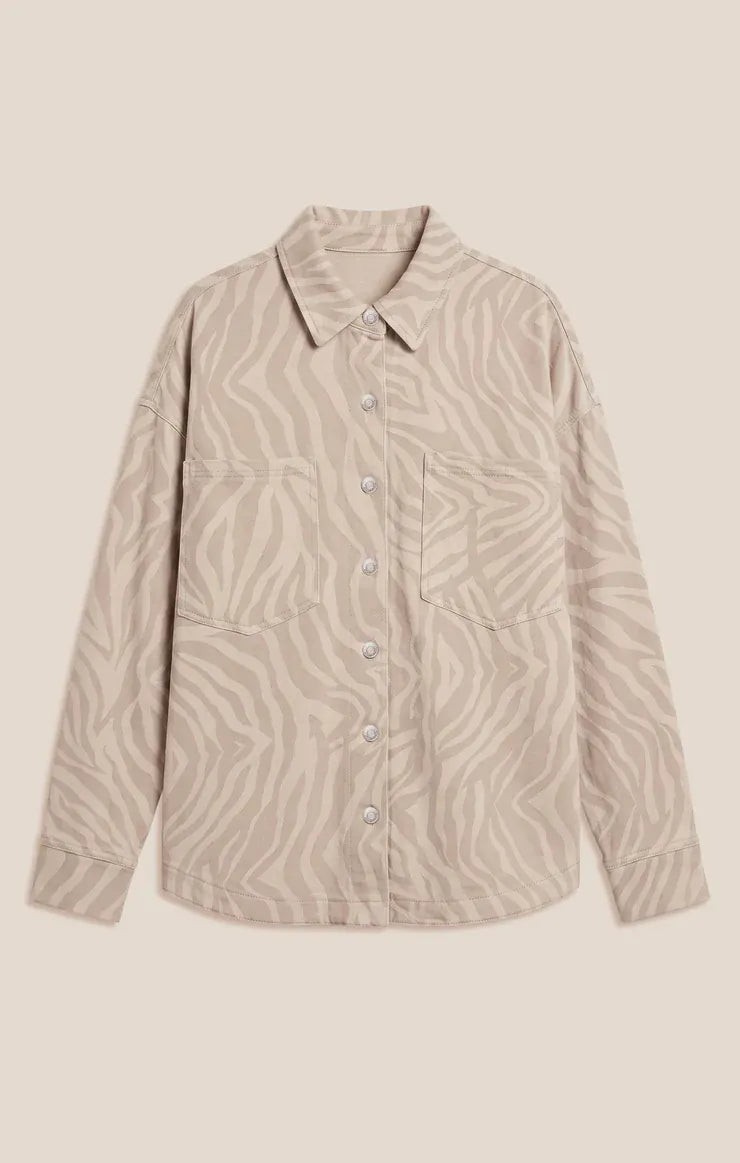 Z Supply Jacket All Day Knit Zebra Jacket