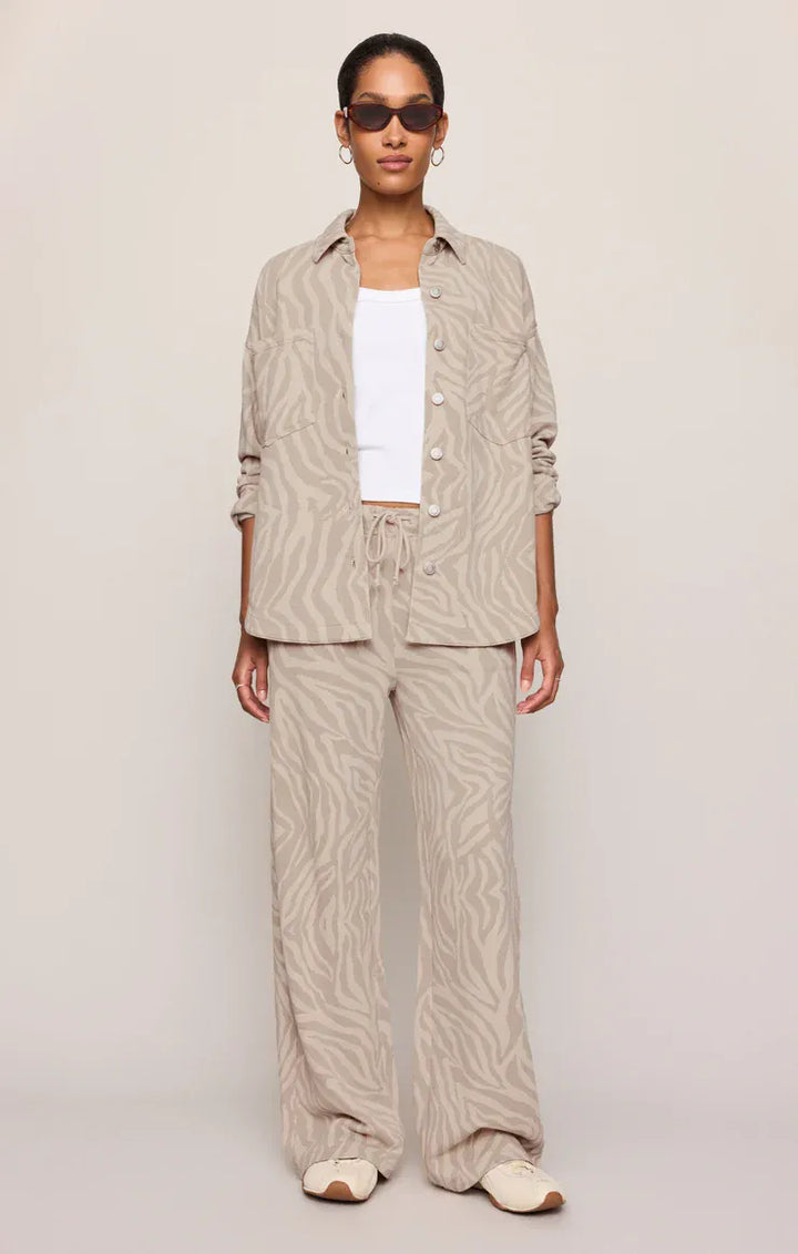 Z Supply Jacket All Day Knit Zebra Jacket
