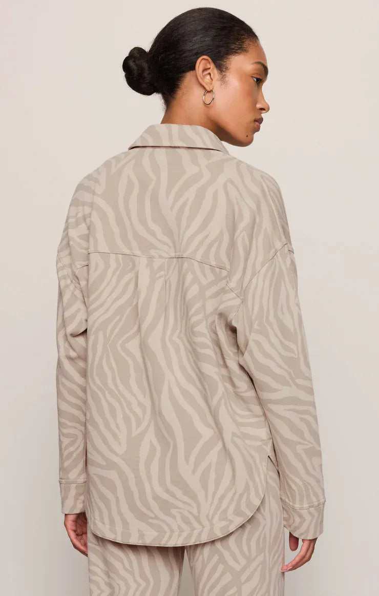 Z Supply Jacket All Day Knit Zebra Jacket