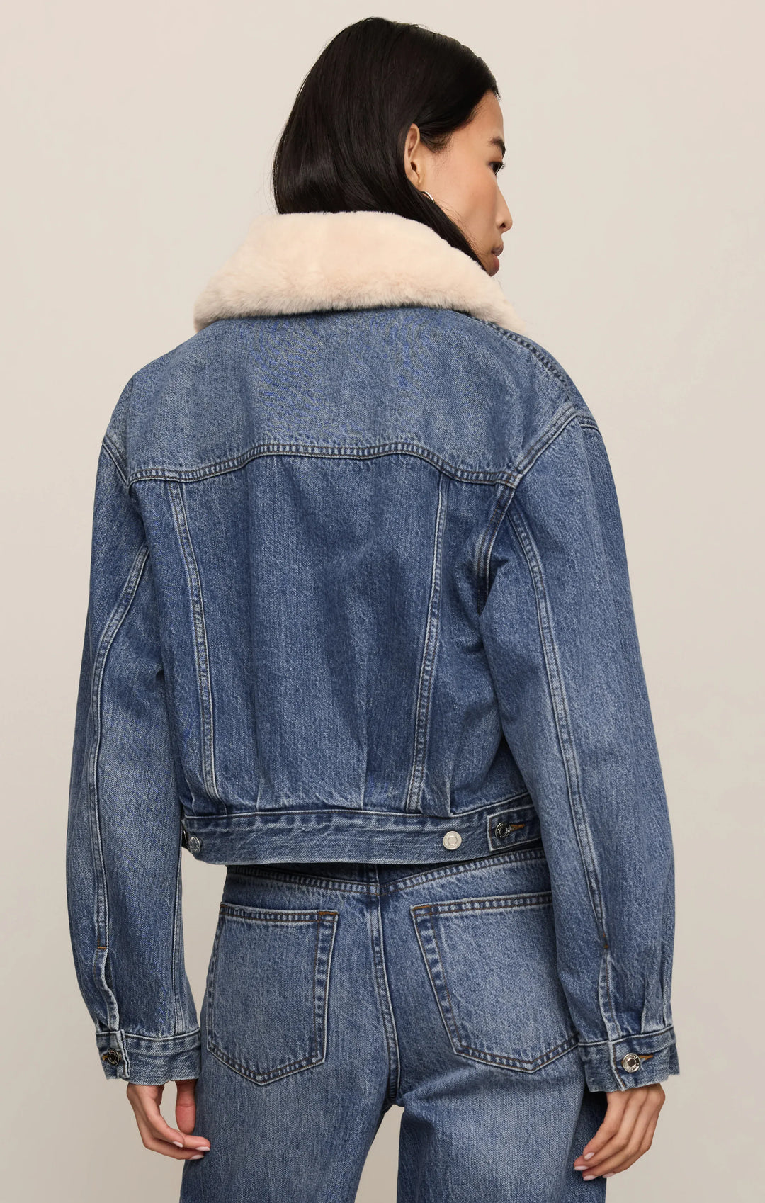 Z Supply Jacket Daily Sherpa Denim Jacket