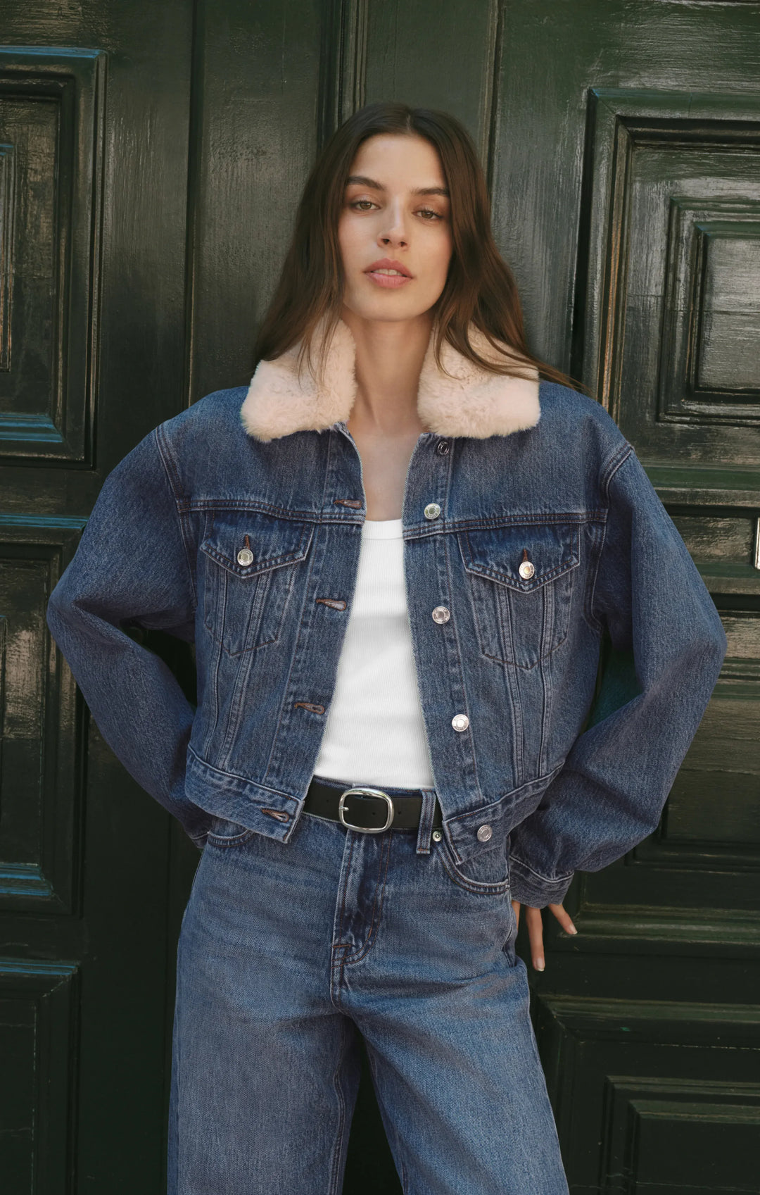 Z Supply Jacket Hush / S Daily Sherpa Denim Jacket