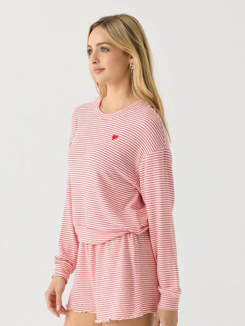 Z Supply Loungewear Bisous Stripe LS Top