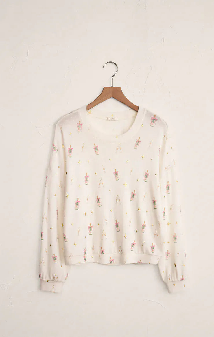 Z Supply Loungewear Champs Long Sleeve Top