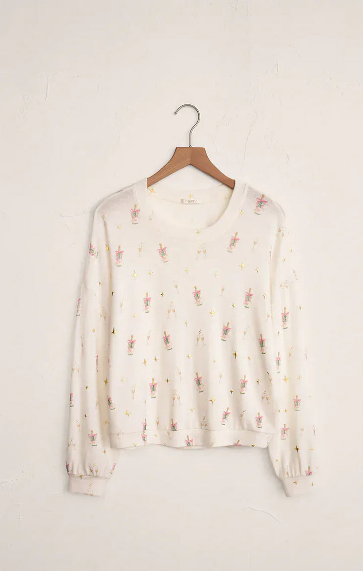 Z Supply Loungewear Champs Long Sleeve Top