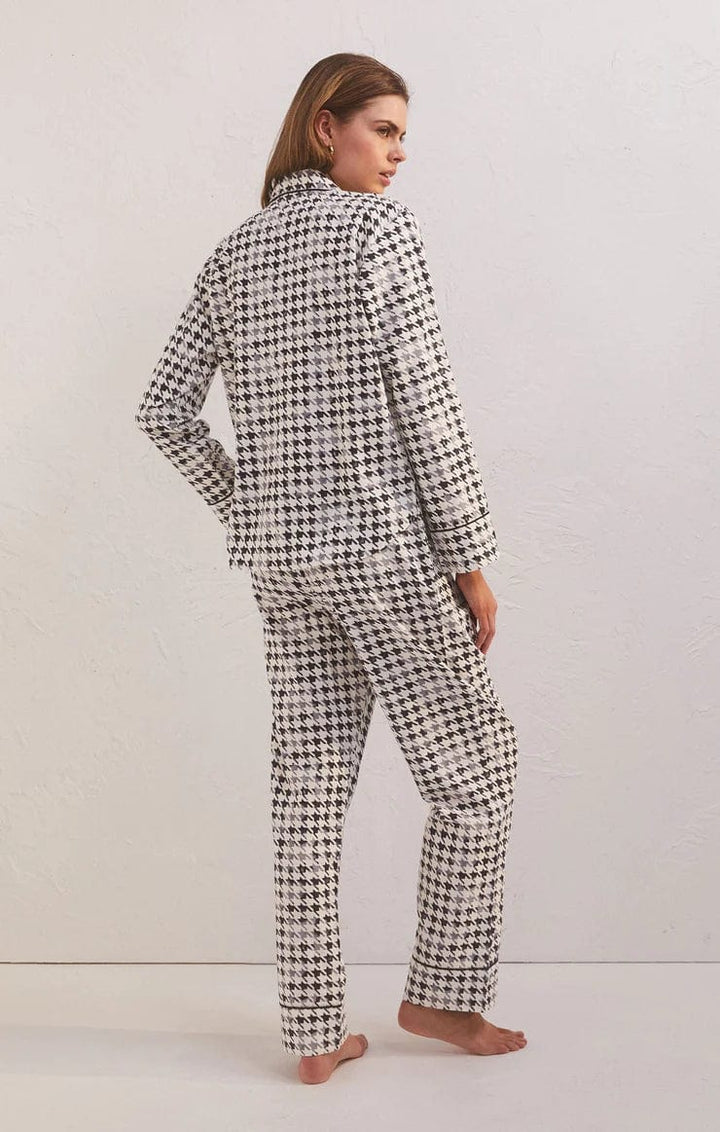 Z Supply Loungewear Dreamer Houndstooth PJ Set