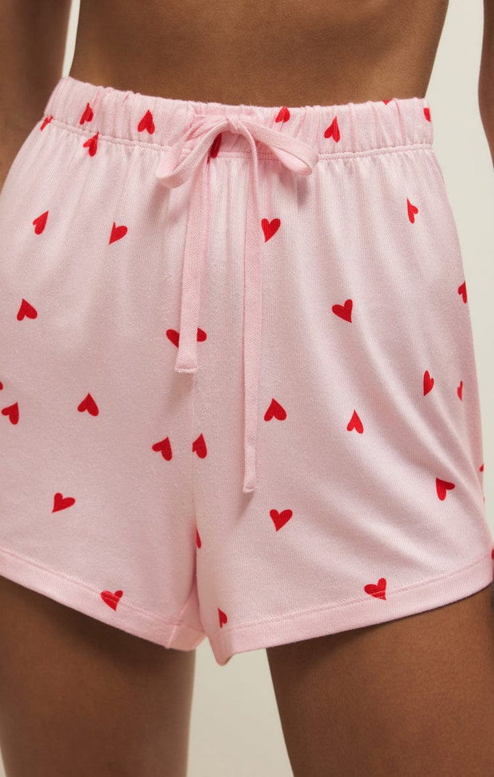Z Supply Loungewear Love First Heart Short
