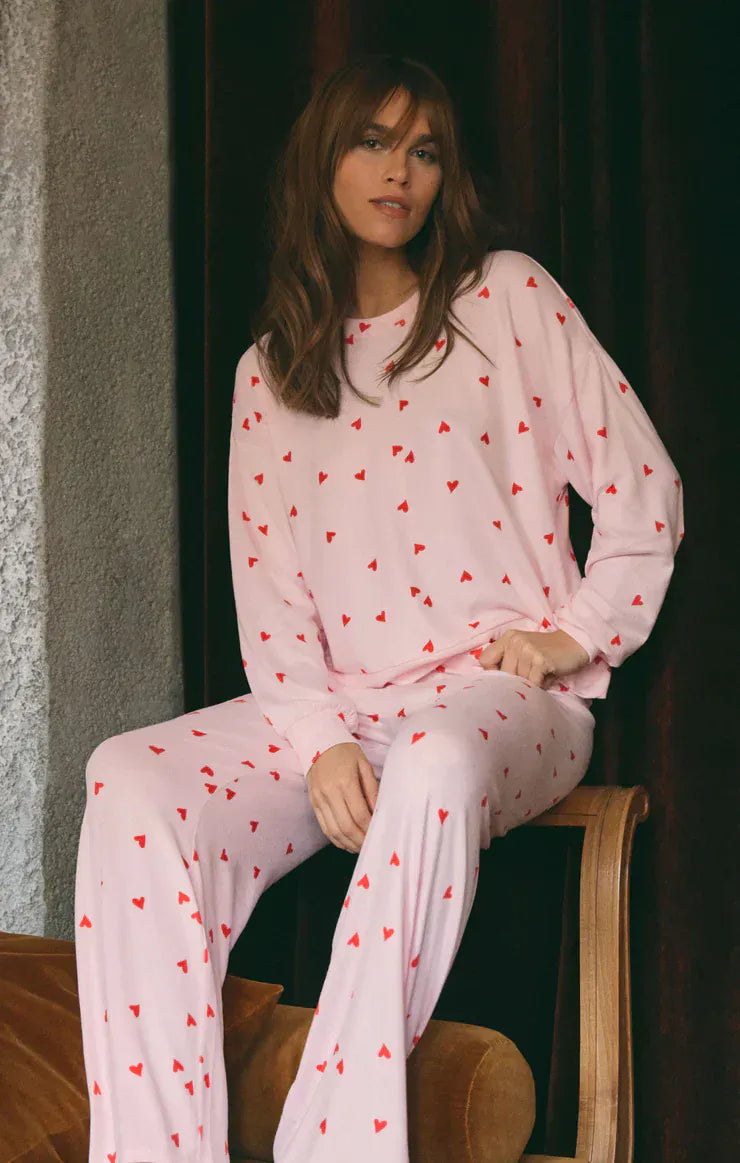 Z Supply Loungewear Pink Marshmallow / XS Luxe Heart Pant