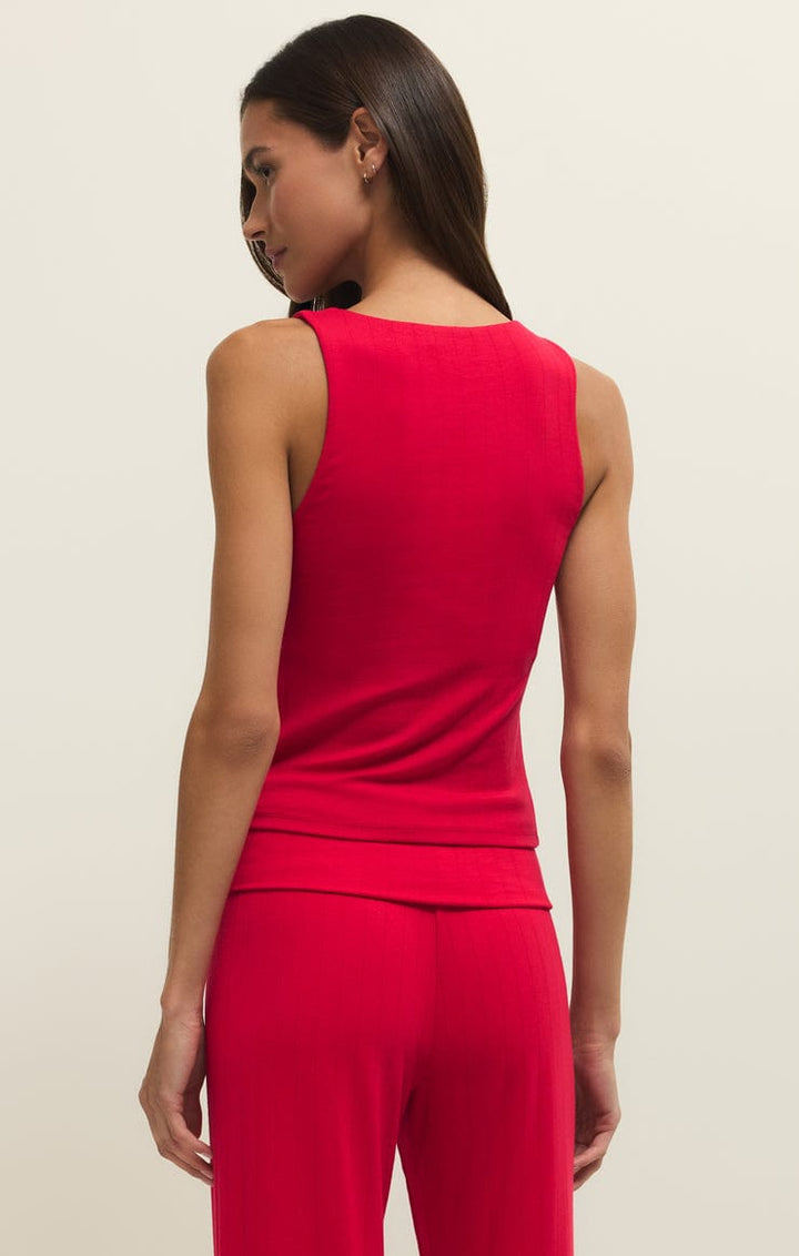 Z Supply Loungewear Seeing Red Rib Tank