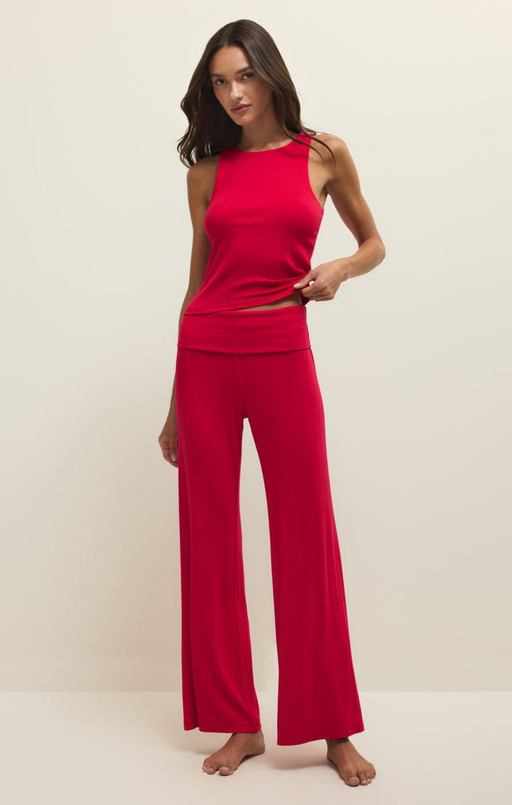 Z Supply Loungewear Seeing Red Rib Tank