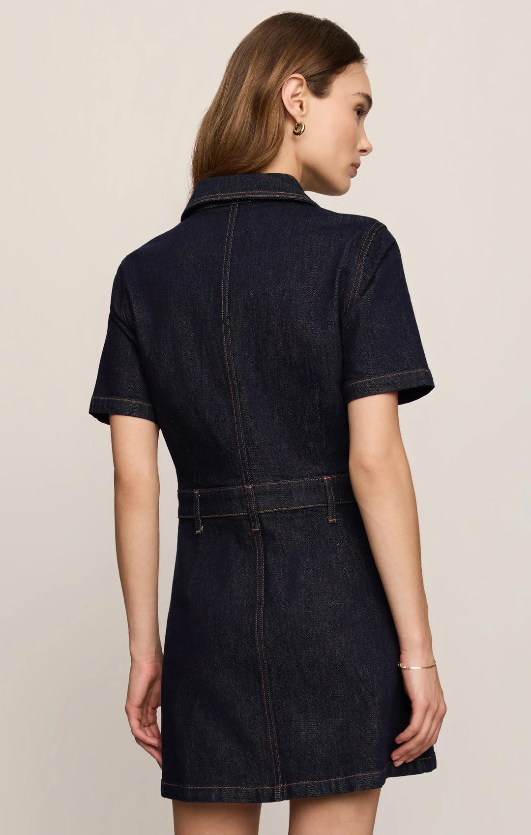 Z Supply Mini Dress Crush Denim Mini Dress