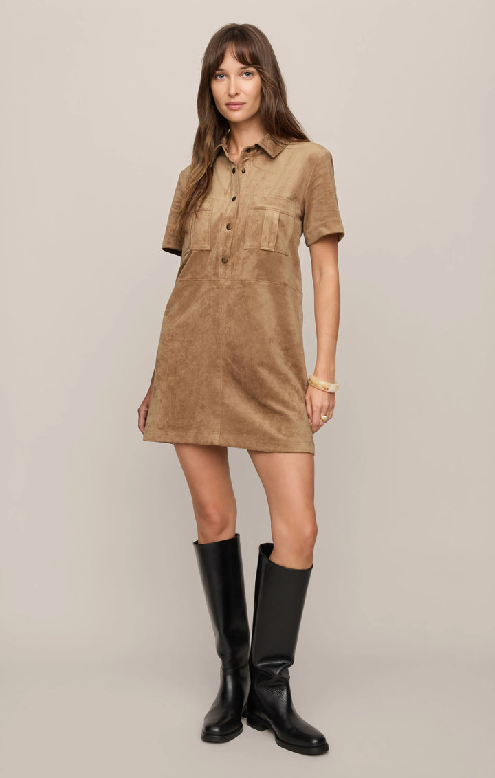 Z Supply Mini Dress Leone Suede Mini Dress