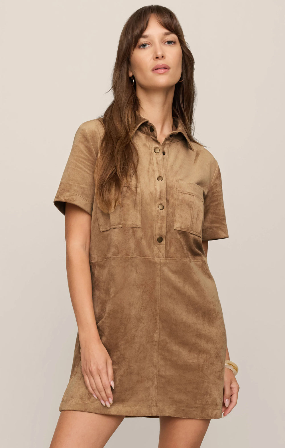Z Supply Mini Dress Leone Suede Mini Dress
