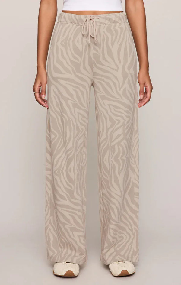 Z Supply Pants Zebra Soapstone / S Hunter Knit Zebra Pant