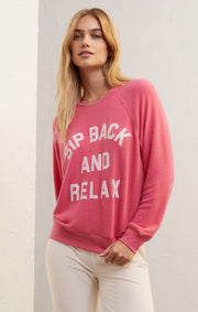 Z Supply Pink Rose / XS Cassie Sip Back Long Sleeve Top