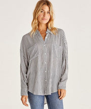 Z Supply Shirt Lalo Button Up Top Stripe