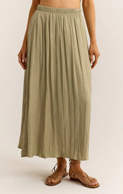 Z Supply Skirt Meadow / XS Kahleese Luxe Sheen Midi Skirt