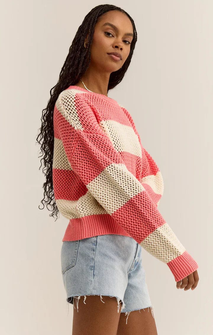 Z Supply Sweater Broadbeach Stripe Sweater