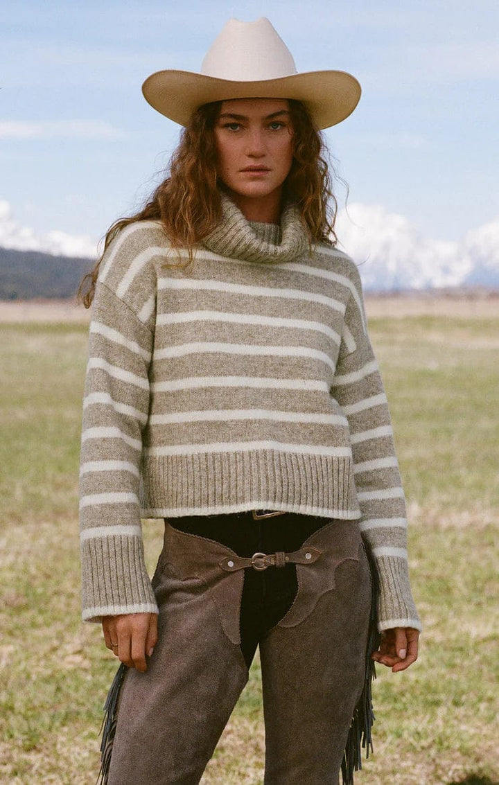 Z Supply Sweater Josephine Stripe Turtleneck Sweater