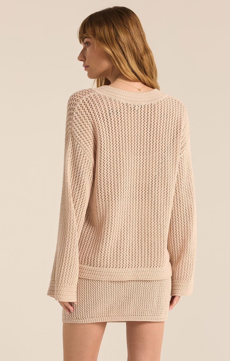 Z Supply Sweater Kiami Crochet Sweater