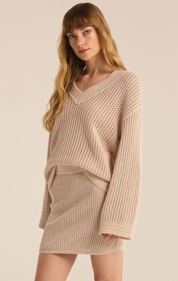 Z Supply Sweater Kiami Crochet Sweater