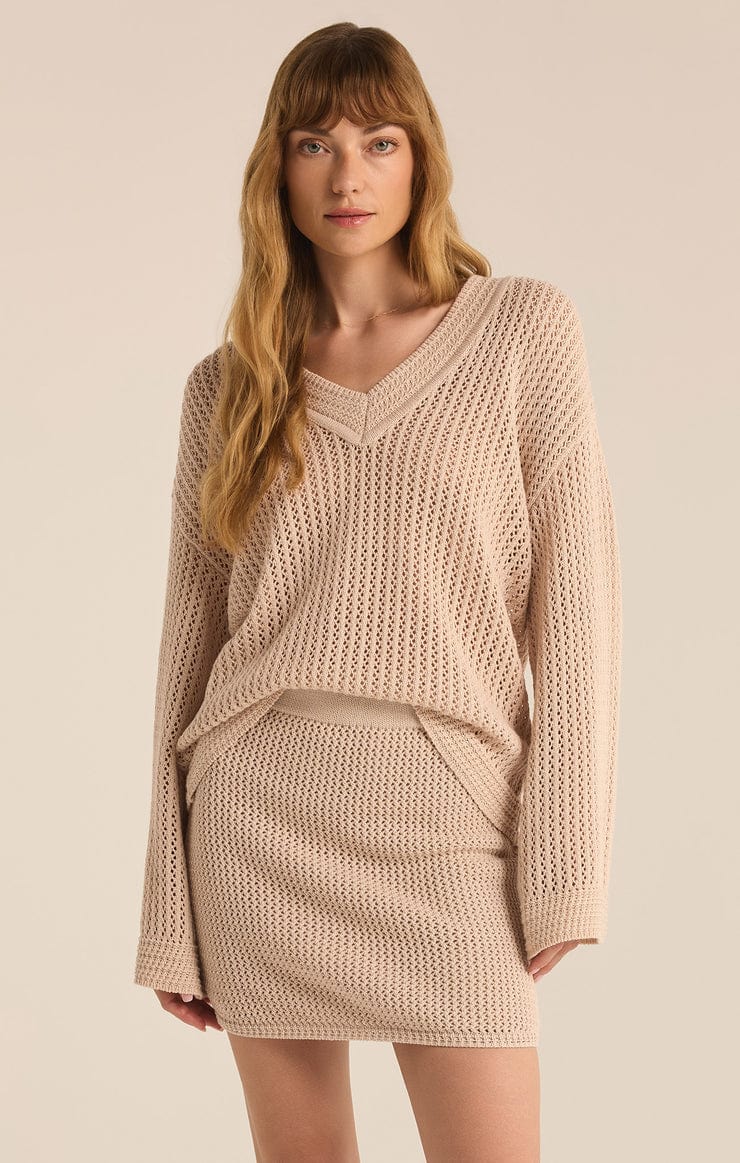 Z Supply Sweater Natural / XS Kiami Crochet Sweater