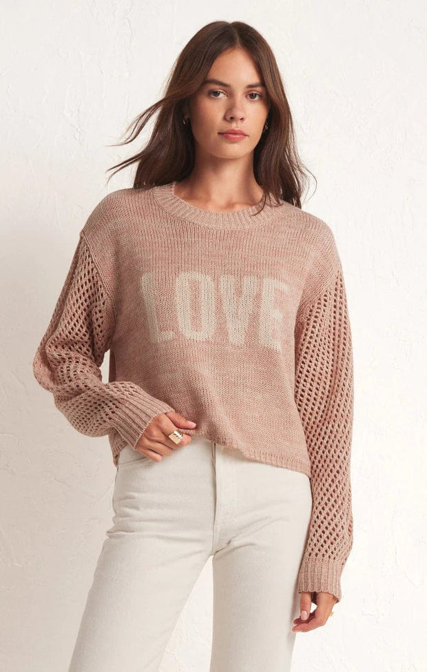 Z Supply Sweater Soft Pink / XS Blushing Love Sweater