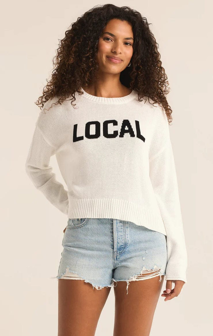 Z Supply Sweater White / XS Sienna Local Sweater