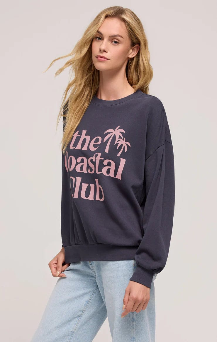 Z Supply Sweatshirt Coastal Club Sunday Sweatshirt