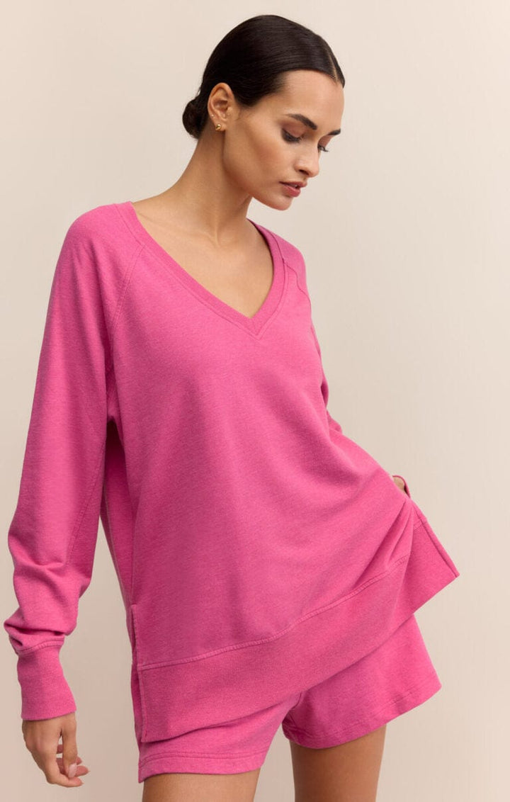 Z Supply Sweatshirt Modern V-Neck Weekender