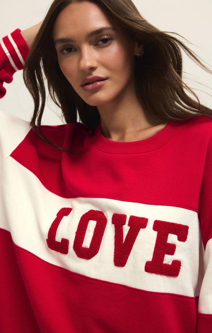 Z Supply Sweatshirt Oversized Love Sweatshirt