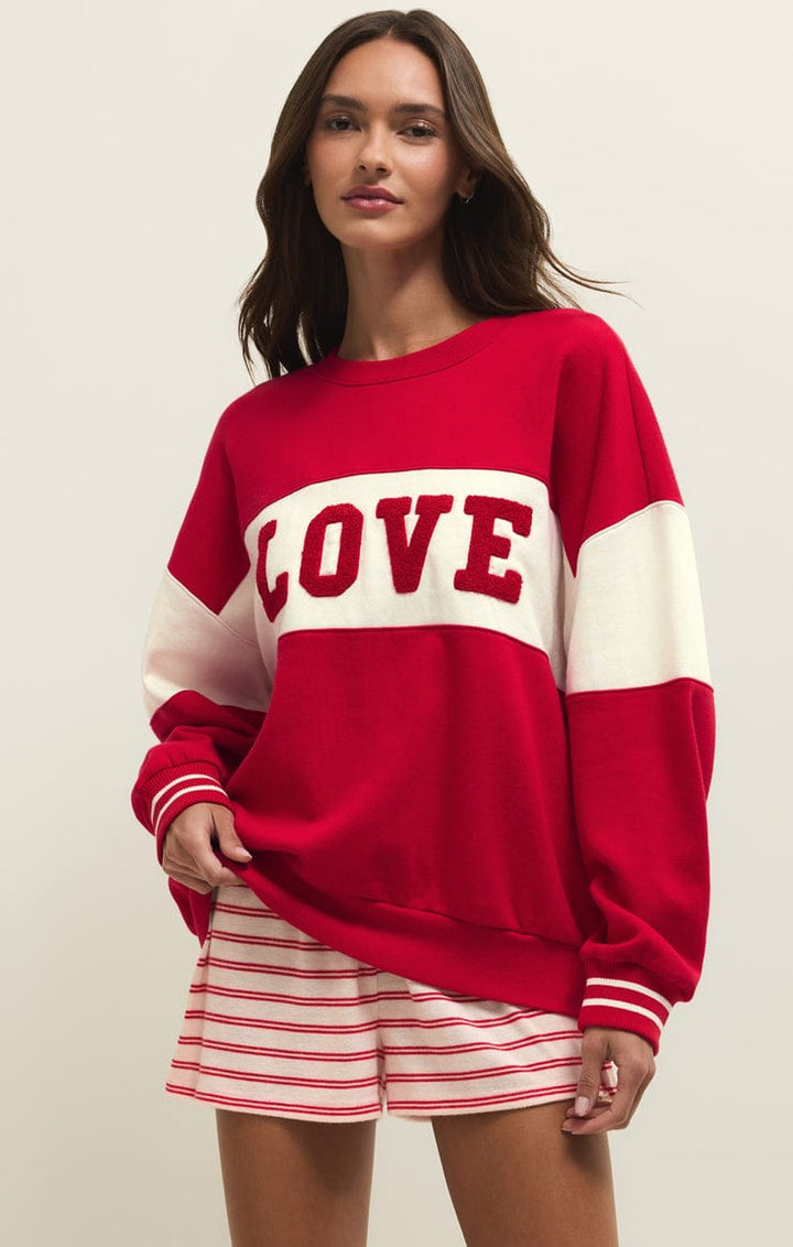 Z Supply Sweatshirt Oversized Love Sweatshirt